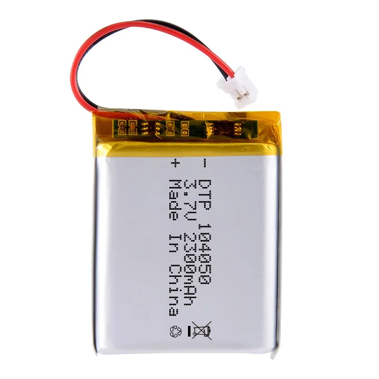 High Capacity iphone Battery DTP 104050 3.7V 2300mAh Rechargeable  li-ion battery Li Polymer Battery for 3D glasses
