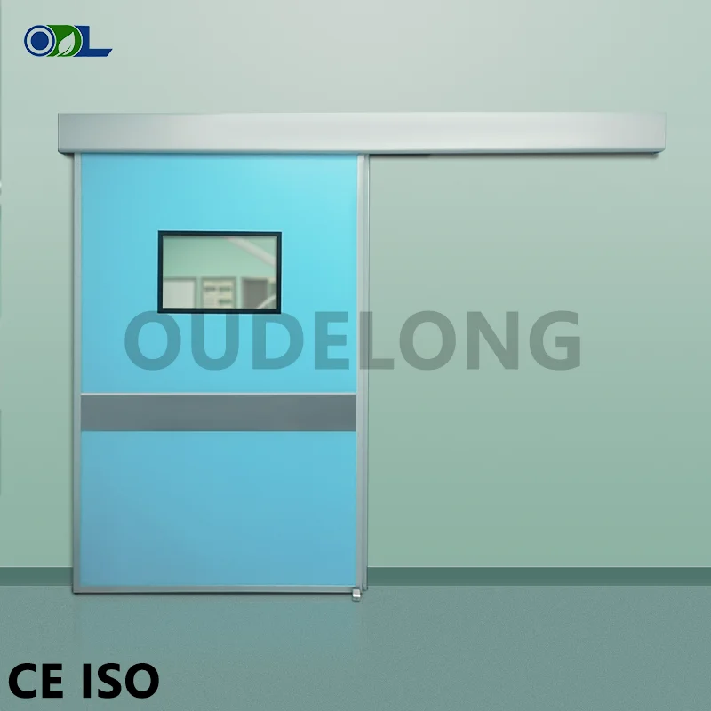 Oudelong CE/ISO Certification Hygienic Aluminum Frame Automatic Closed Clean Room Door for Purify  Workshop