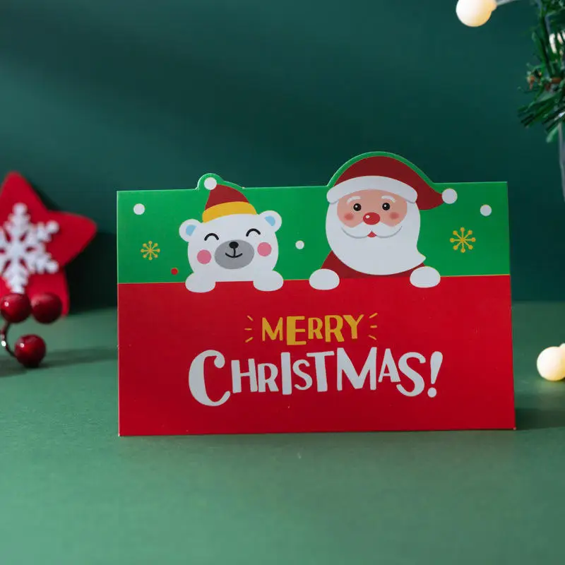 Wholesale High Quality Birthday Holiday Christmas Greeting Card Christmas Gift Decorations Card For Holiday Home Party