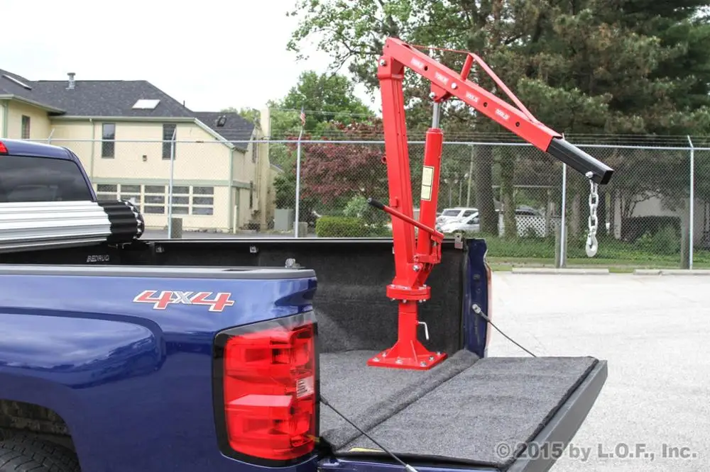 Dongfeng rich 1000kg pickup truck hydraulic lifting crane