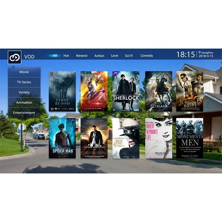 Система блокировки каналов записи EPG Timeshift wifi LAN IPTV