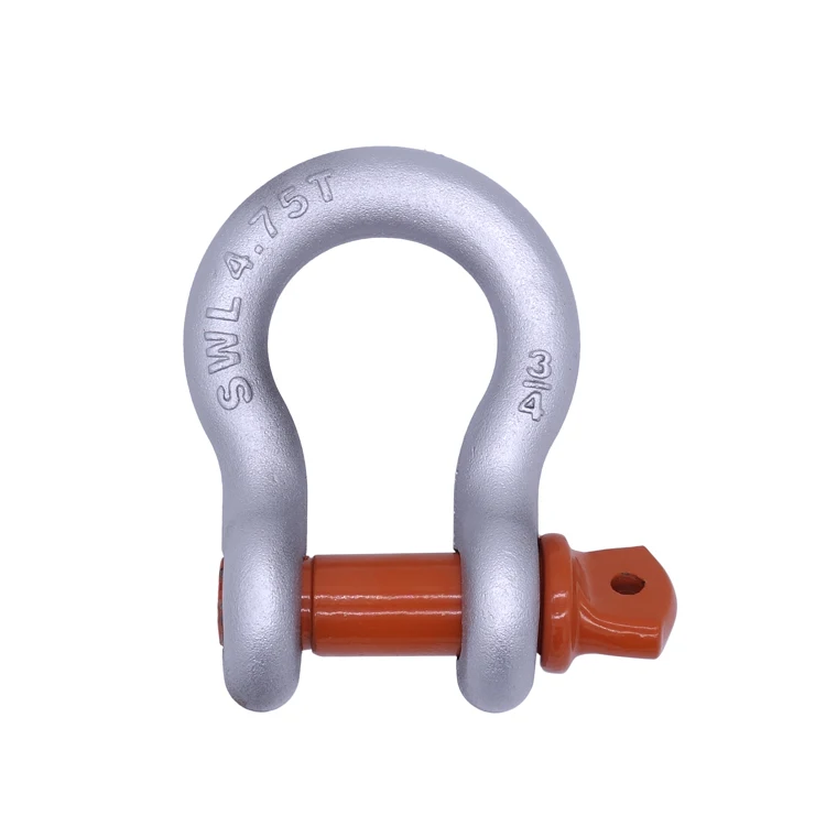 CE US Type G-210 Zinc Plated Forged Carbon Steel Screw Pin D Dee Shackles