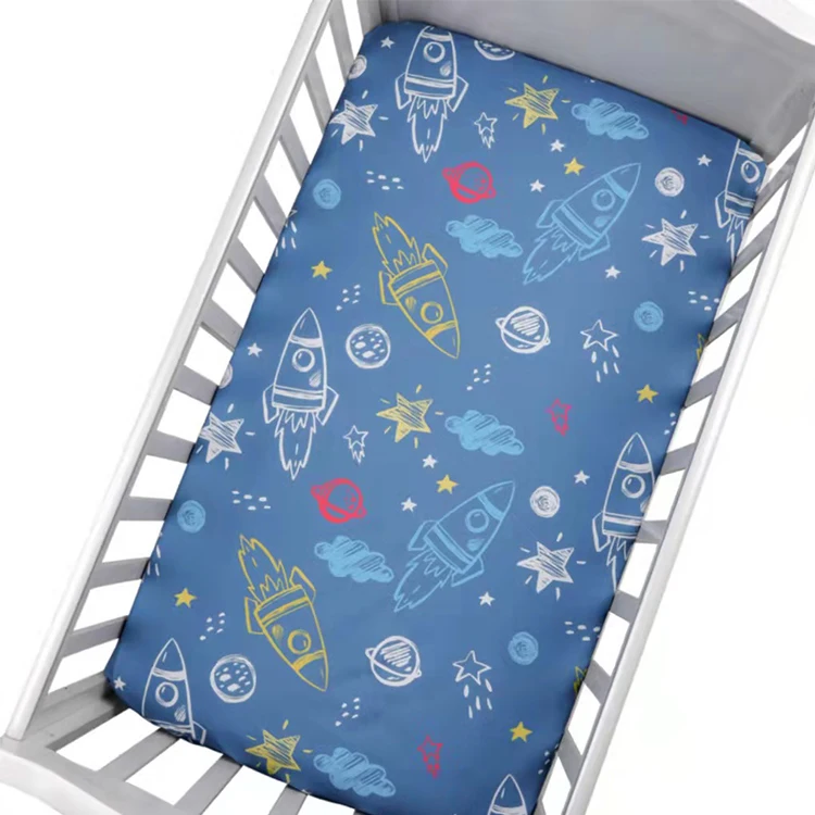 Natucare BSCI jersey fitted crib sheets flannel fitted crib sheet for boys and girls