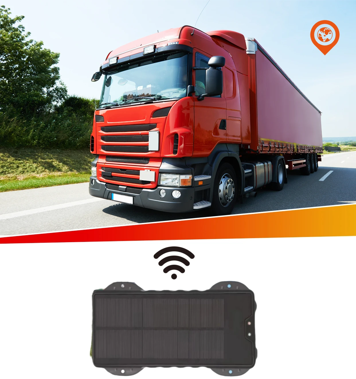 4G Container GPS Tracker Solar Chargeable GPS Container Tracker for Sea Land Transport Container Tracker GPS
