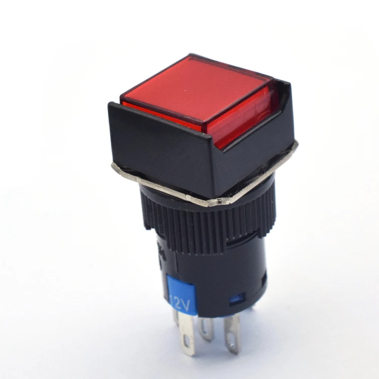 LA160-16A CE 5A 250V Self-Сброс кнопочный переключатель с подсветкой Мгновенный