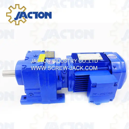 R57 RF57 Rigid Tooth Flank Helical Speed Gearbox Gear Reducer with 220V 380V 400V 415V 440V 480V AC 3-Phase Electric Motor