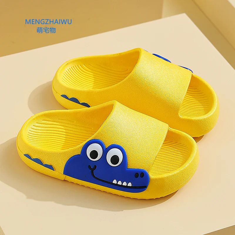 2022 Innovative Household Products Children slippers Kids Cartoon Dinosaur Non-slip Bath Bathroom slippers for Boys