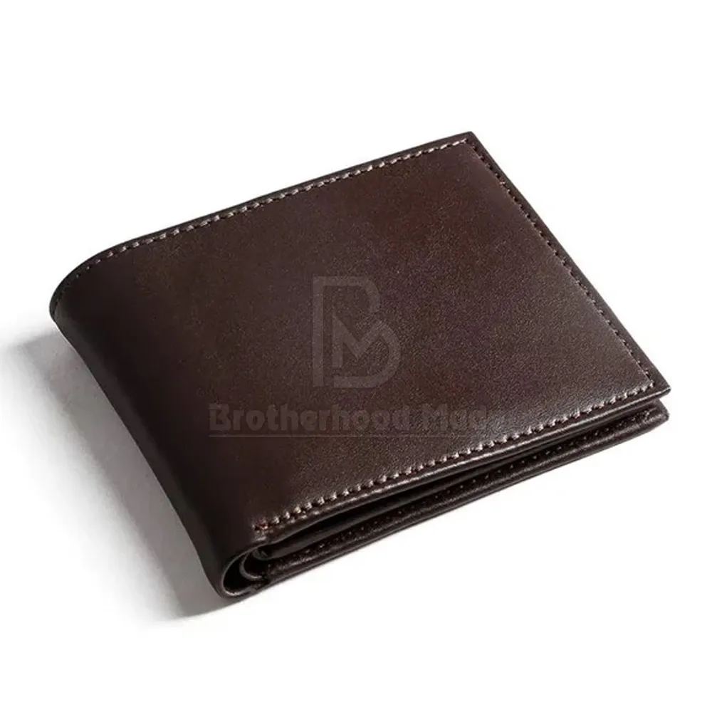 Custom Logo Slim Solid Color Leather Wallet Men Low Price Leather Wallet For Men Made In Pakistan