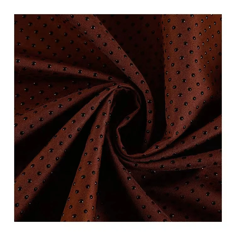 Ready goods Gabardine silicone anti-slip cloth dotted Polyester PVC plastic Home textile