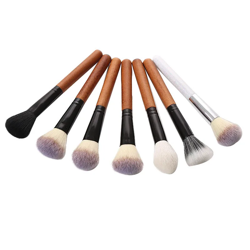 Cosmetics tool red rose wood 5pcs professional makeup brush set private label makeup brush
