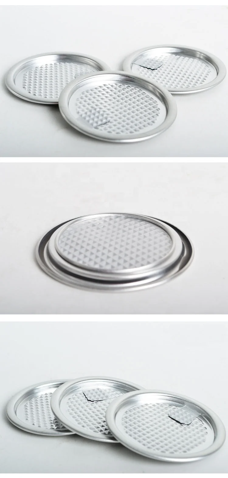 200 Aluminum Foil Easy Open Peel Off Lid for Food Can Packaging Coffee Can Aluminum Easy Tear Off Ends