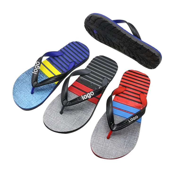 Wholesale low price PVC EVA rubber flip flops printed summer ladies flip flops slippers