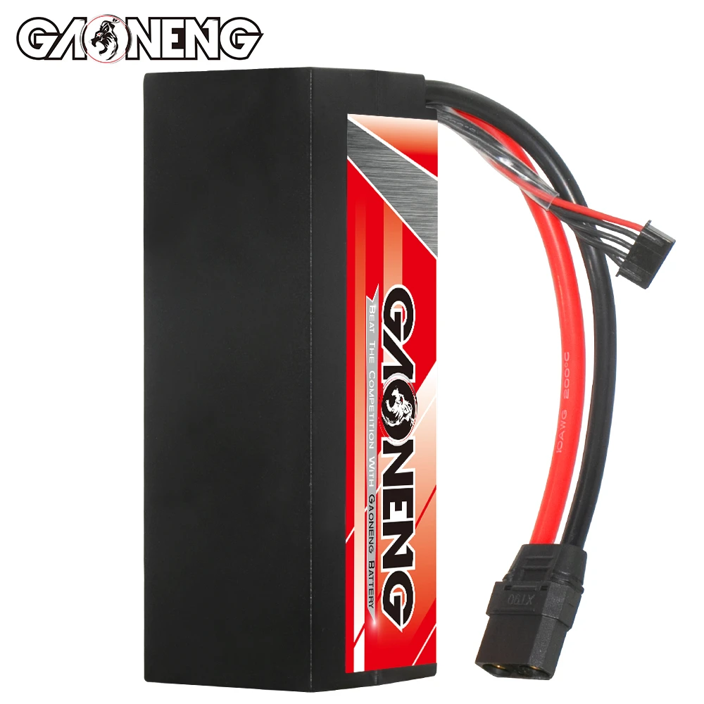 GNB GAONENG 6500MAH 4S 4S2P 14.8V 120C XT90 Cabled Hard Case RC LiPo Battery 1:8 1/8 RC Racing Car Boat Truck Truggy