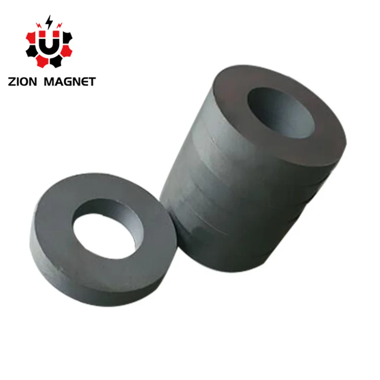 Customized top grade original quality ring ferrite magnet for speakers