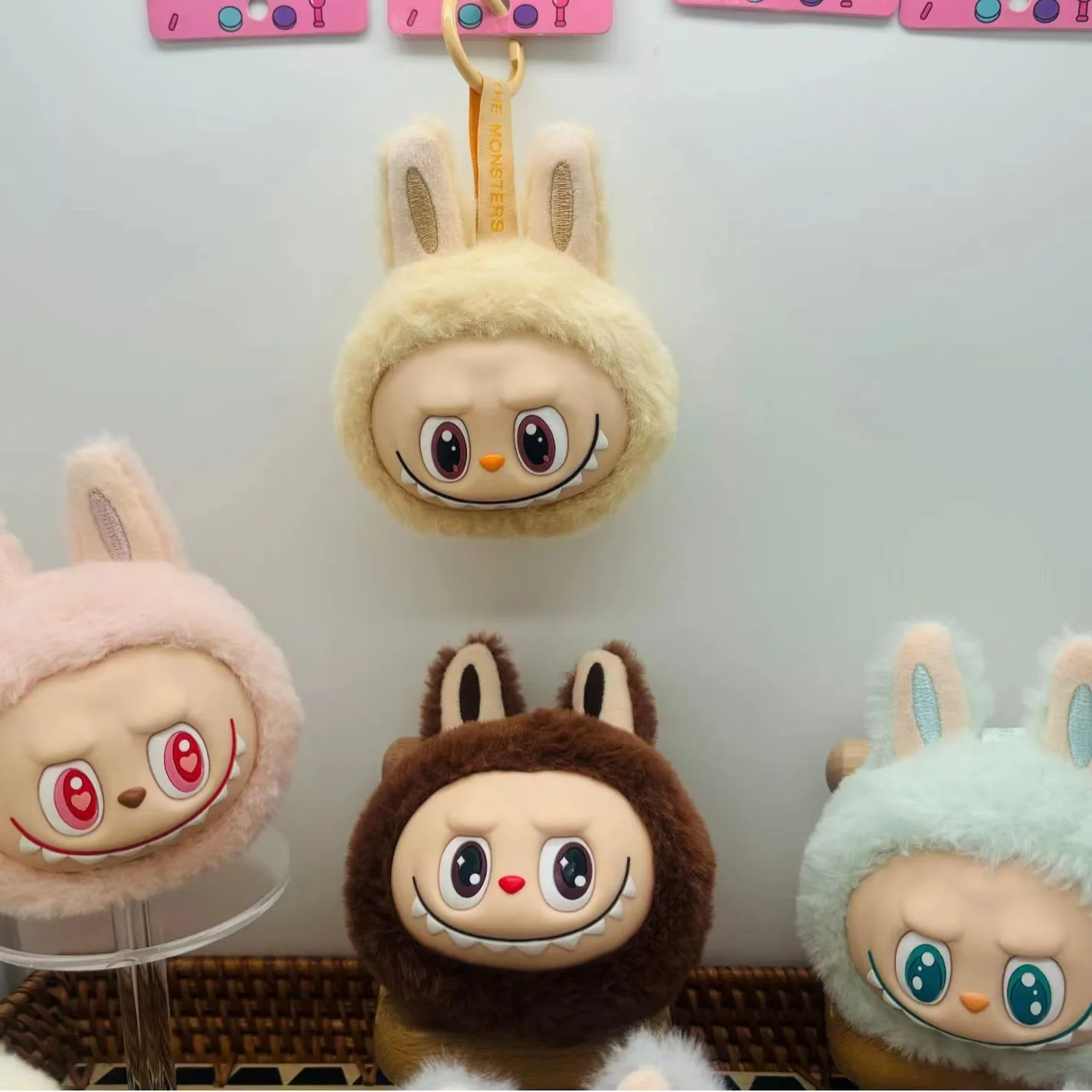 New Sitting Plush Small Brain Melon labubu keychain Clown Cute Dolls Wholesale