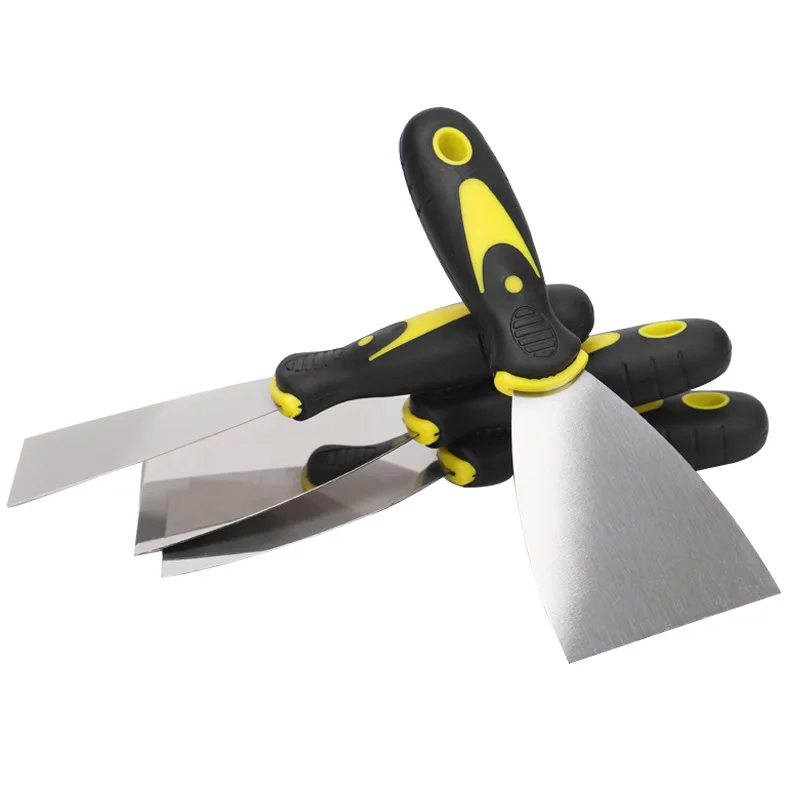 Master Soft Touch Rubber Plastic Handle Scraping Putty Knife Stainless Steel Blade Paint Scraper