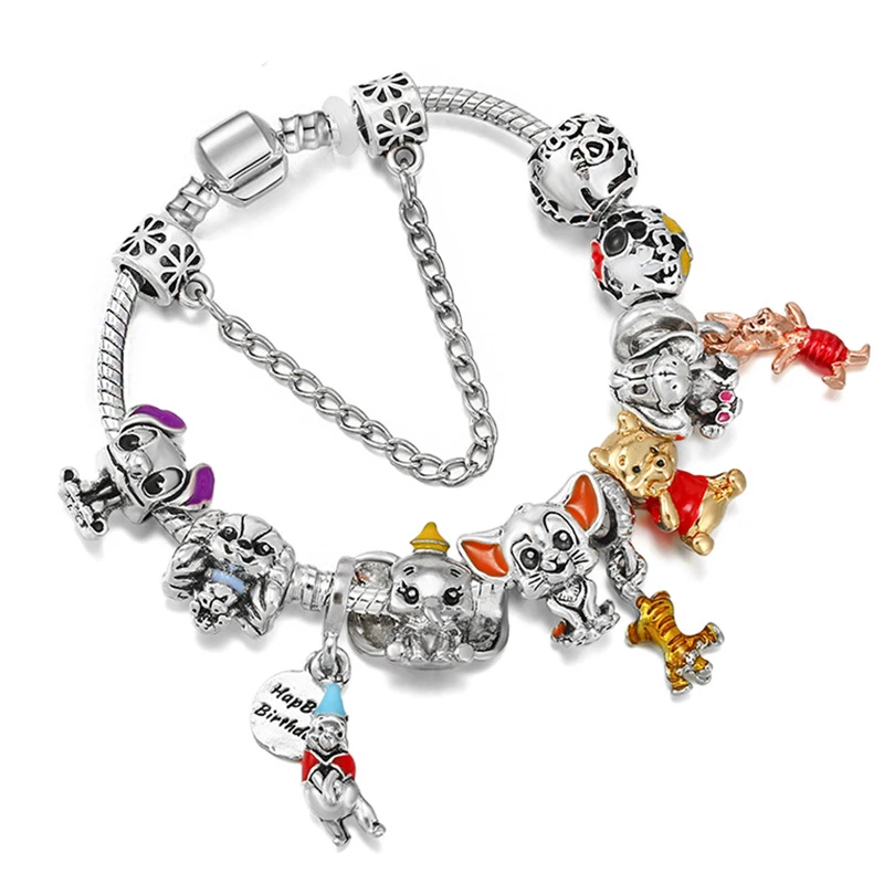 Custom silver bracelet fashion classic charm open Bracelet suitable for Pandoraer Bracelet women men for kids teen girl box gift