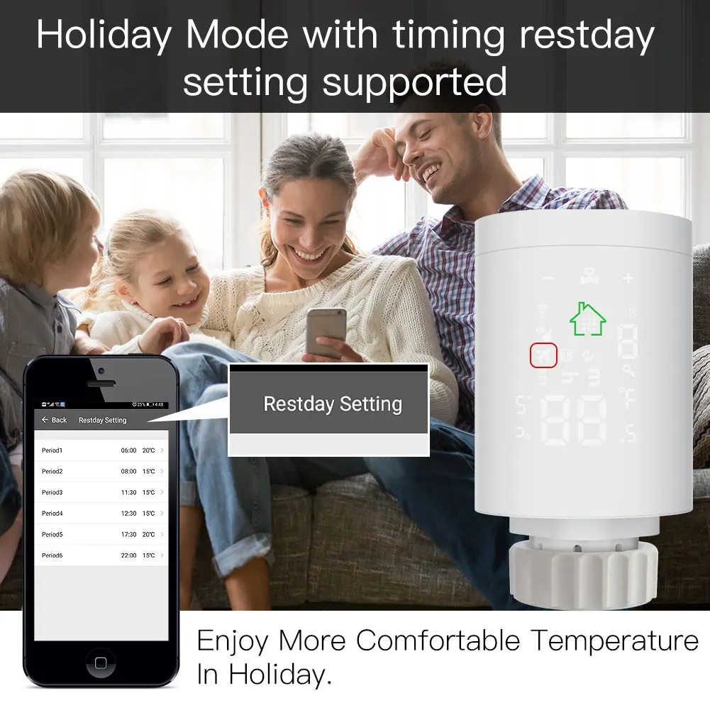  [Комплект] 1 шт. привод радиатора ZigBee умный термостат с концентратором Zigbee (термостатический контроллер клапана APP Remote