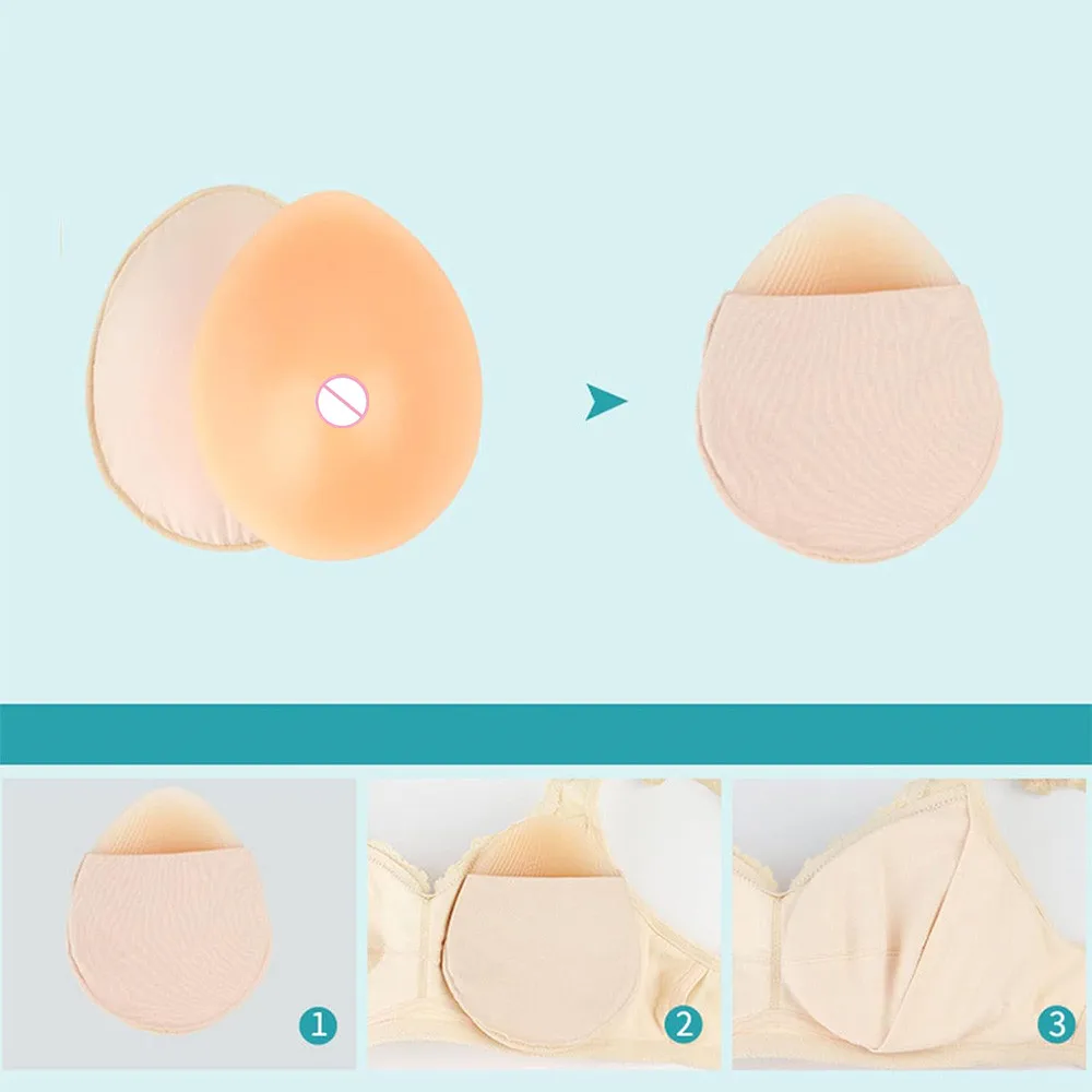 Drop shaped silicone implant False breast breast implant silicone invisible bra Silicone Breast Form Supports Artificial Chest