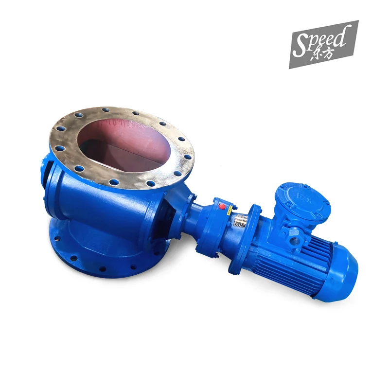 Star shaped shut-off fan feeder high-temperature discharge valve sprayed with polytetrafluoroethylene