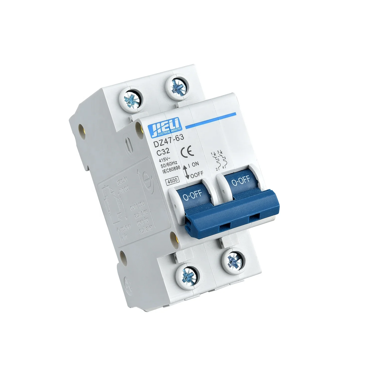 JIELI MCB with fashionable appearance and function as overload and short circuit protection factory