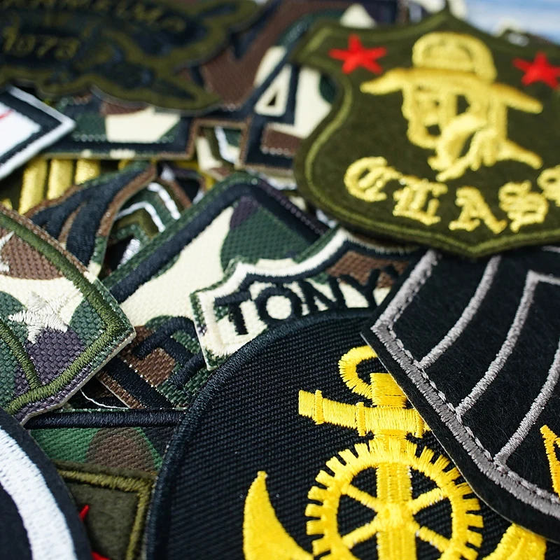 Customized Anchor Patches Embroidery For T-Shirt Iron On Appliques Clothes Jeans Stickers Badges Parche