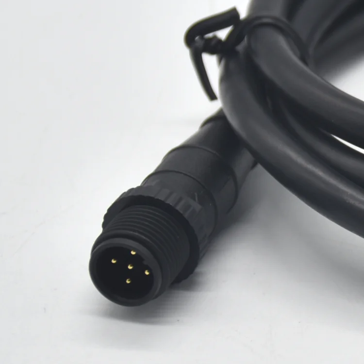 Высокая эффективность затрат с 5-контактным штыревым M12 литой кабель промышленных пробок, NMEA 2000 Разъем