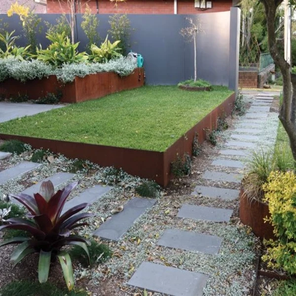 High quality garden metal perimeter easy to install 20 years of service life corten steel edging