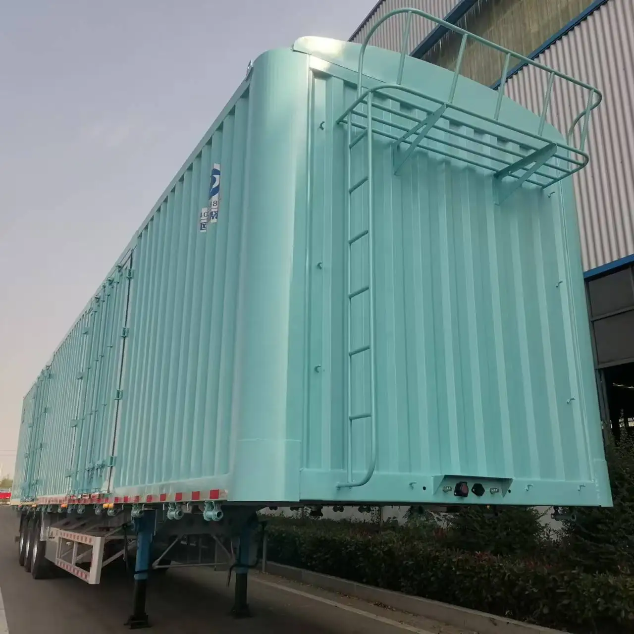 Oyjd New 40ft Flatbed Express Plus Skeleton Chassis Van Semitrailer Commercial Truck Trailers Parcels Transnational Transport