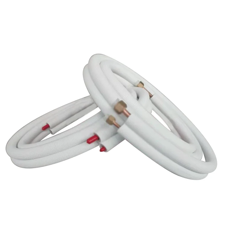 1/4 5/8 двойной расклешенный набор линий hvac Изолированная труба переменного тока кондиционер медь