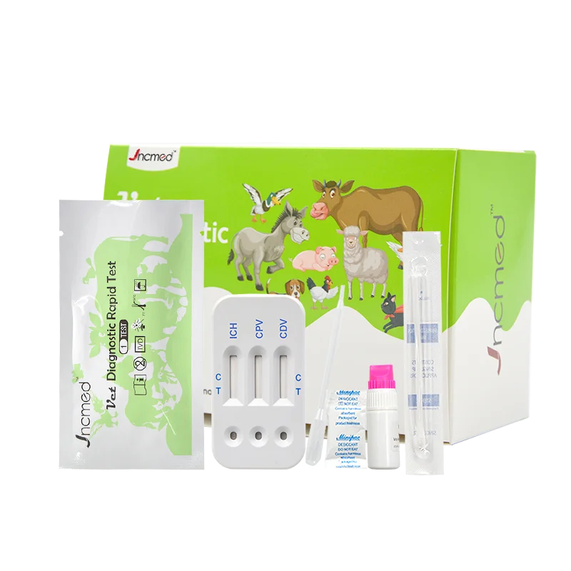 JNCMED Canine Infectious Hepatitis/Parvovirus/Distemper Ich/Cpv/Cdv Ab Combotest