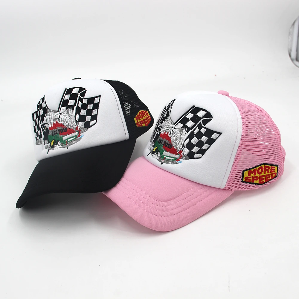 Fashion Plaid Trucker Cap Men Women Classic Checkerboard Pattern Trucker Hat Sunscreen Sports Custom Cap