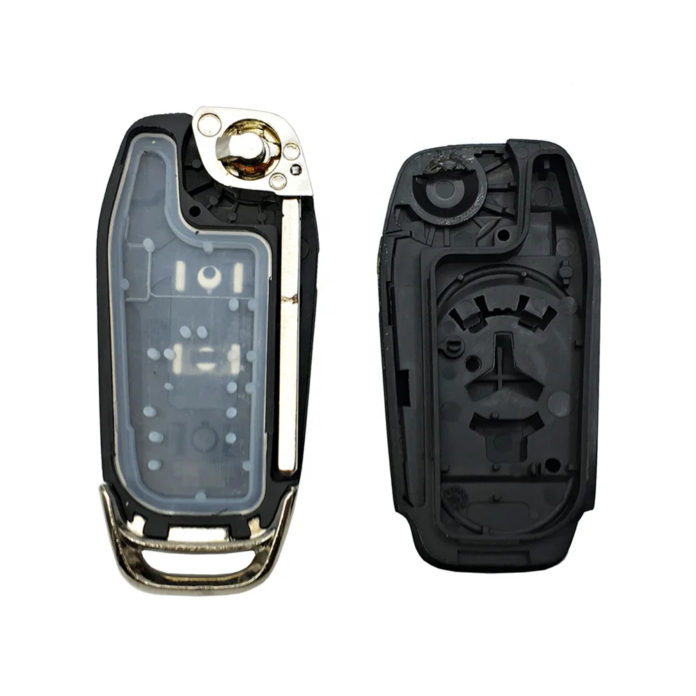 3 Buttons Flip Car Remote Key Shell Fob Smart Housing For Ford Fusion Escort Focus Mondeo Ranger