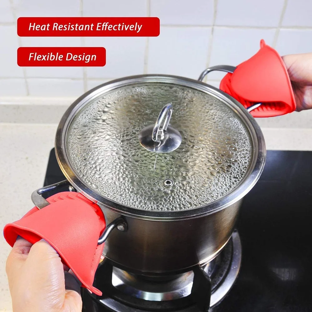 Hot Selling Eco-friendly Non-slip Grill BBQ Gloves Silicon Microwave Oven Gloves Silicone Oven Mitts Kitchen