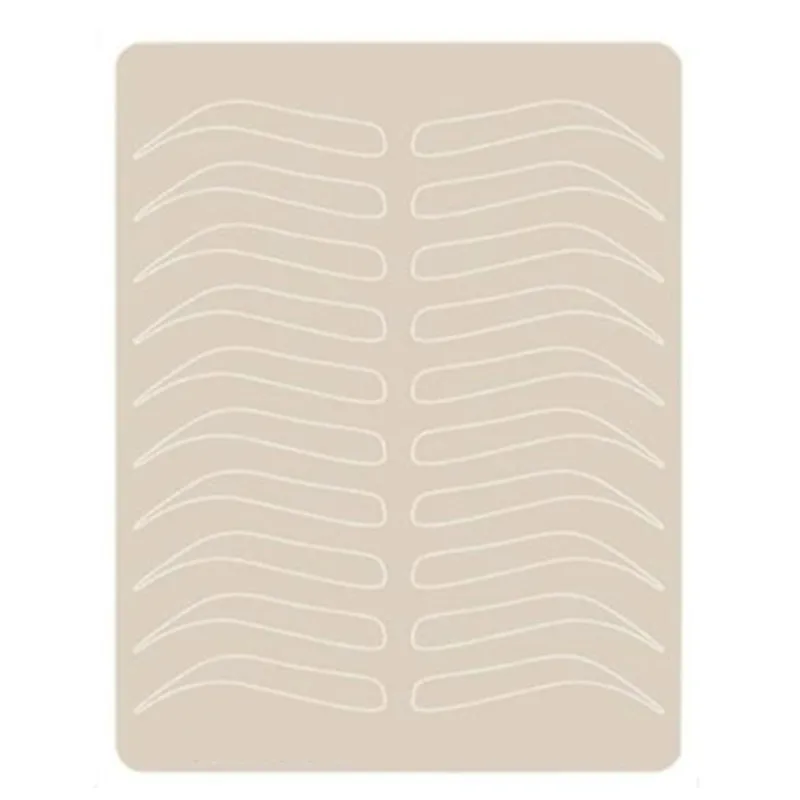 Eyebrow tattoo inkless practice skin eyebrow rubber sheet for microblading