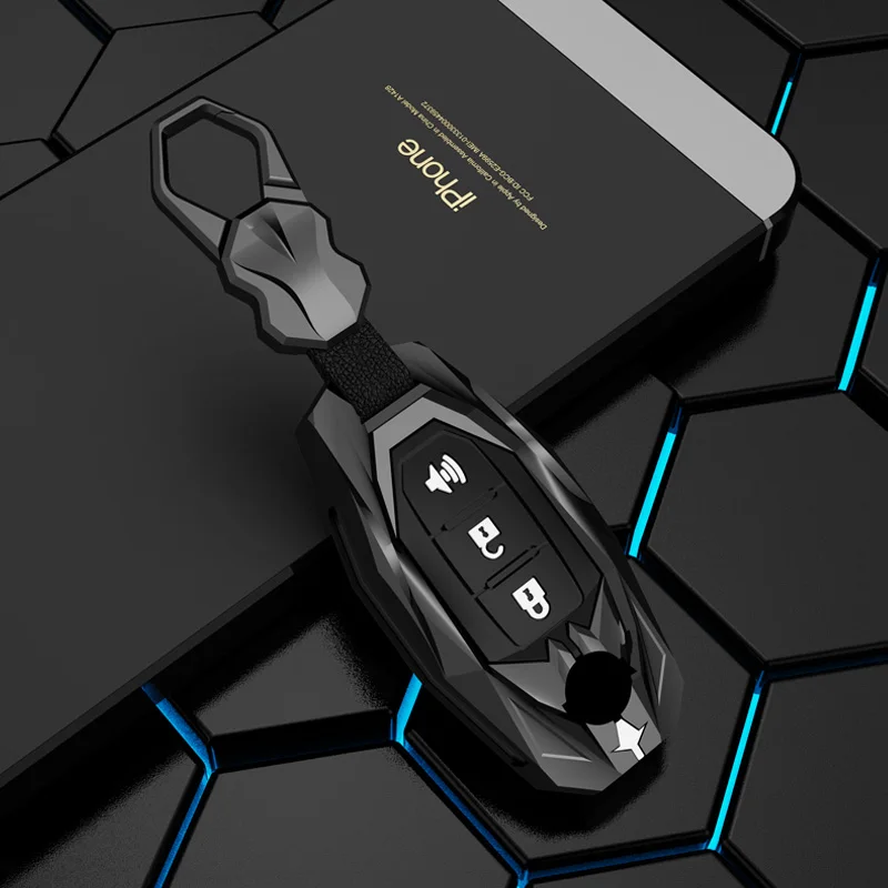 Luminous Zinc Alloy Car Key Fob Case Cover Holder for Nissan for Infiniti QX56 G37 M56 QX70 QX60 Accessories Key Cover