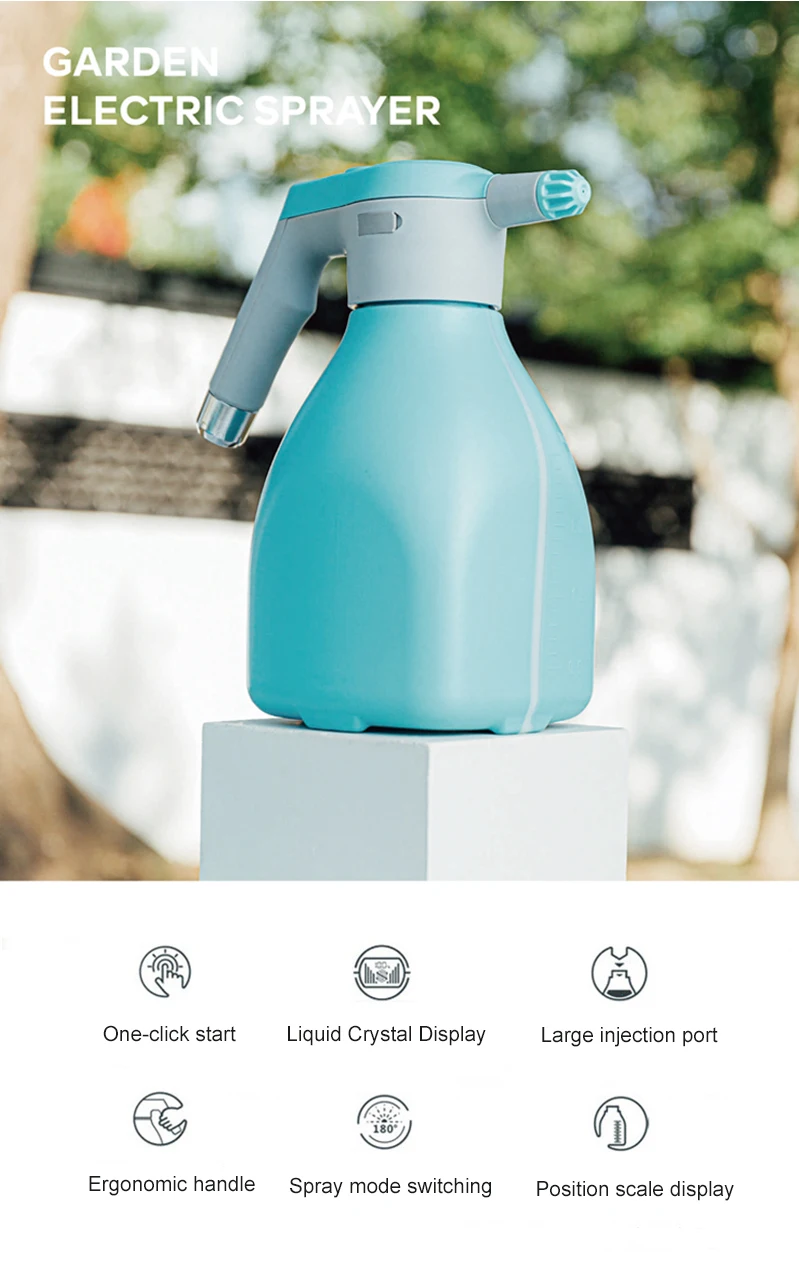 Professional Garden Electric Sprayer High Quality Plastic Mist Battery Pressure Modern 2L Water Sprayer  Portable sprayer