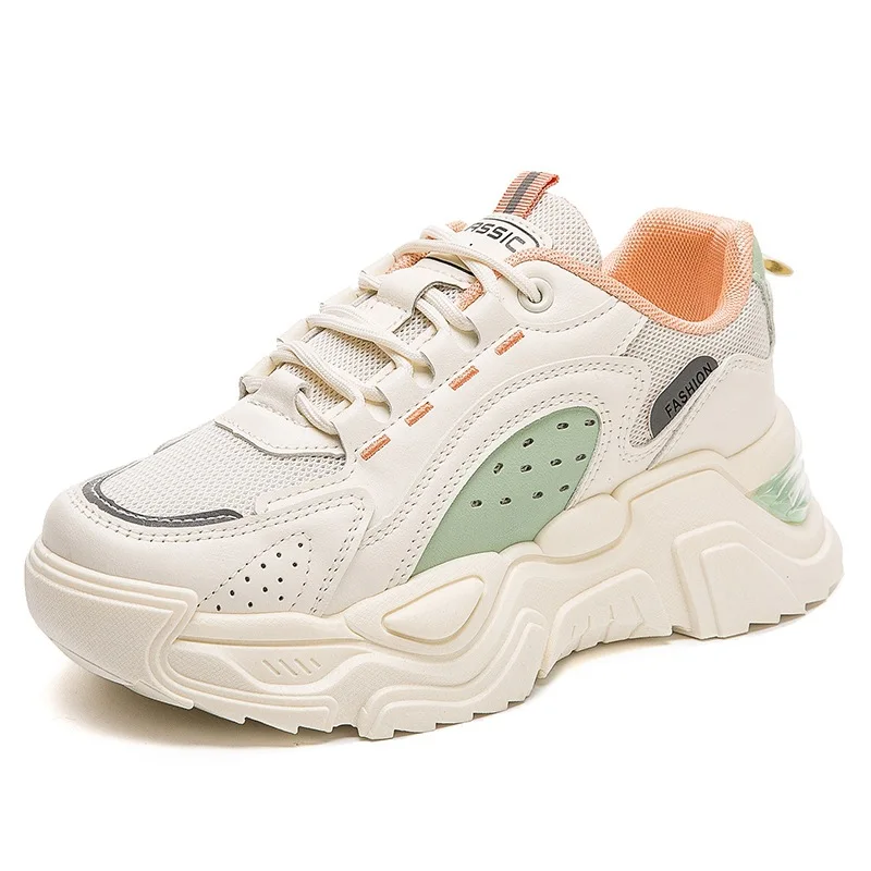 Chinese Factory Wholesale Custom Sneakers Women Sneaker Casual Shoes  Ladies Running Fitness Walking Style Shoes