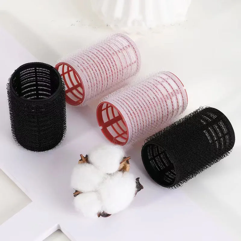 Custom Bag 8pcs Set Thermal Self Grip Rollers Aluminum Core High Quality Thermal Hair Rollers Self Grip Hair Rollers