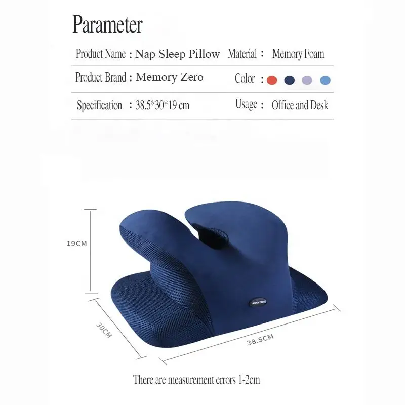 Inflatable Travel Pillow Airplane Neck Pillow for Airplane Train car Backseat Office Lunch Break with Relax and Comfortable Arms