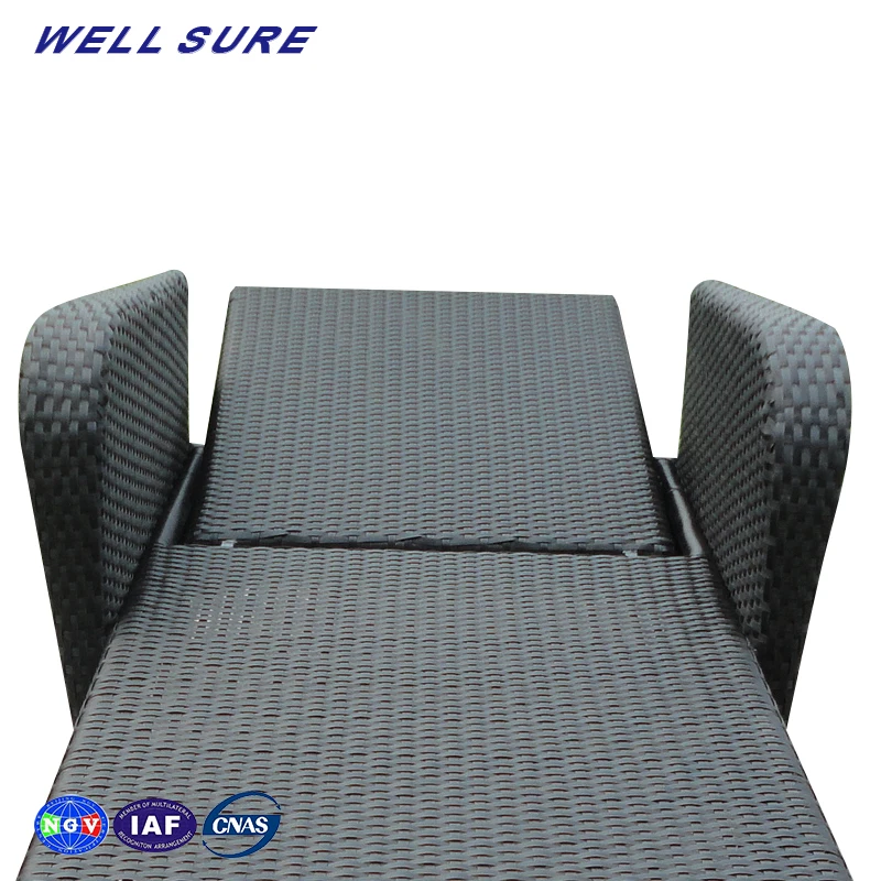Cheap Outdoor Furniture Garden Beach Aluminium Sun Loungers Rattan Sun Bed Waterproof Swimming Pool Lounge Chair