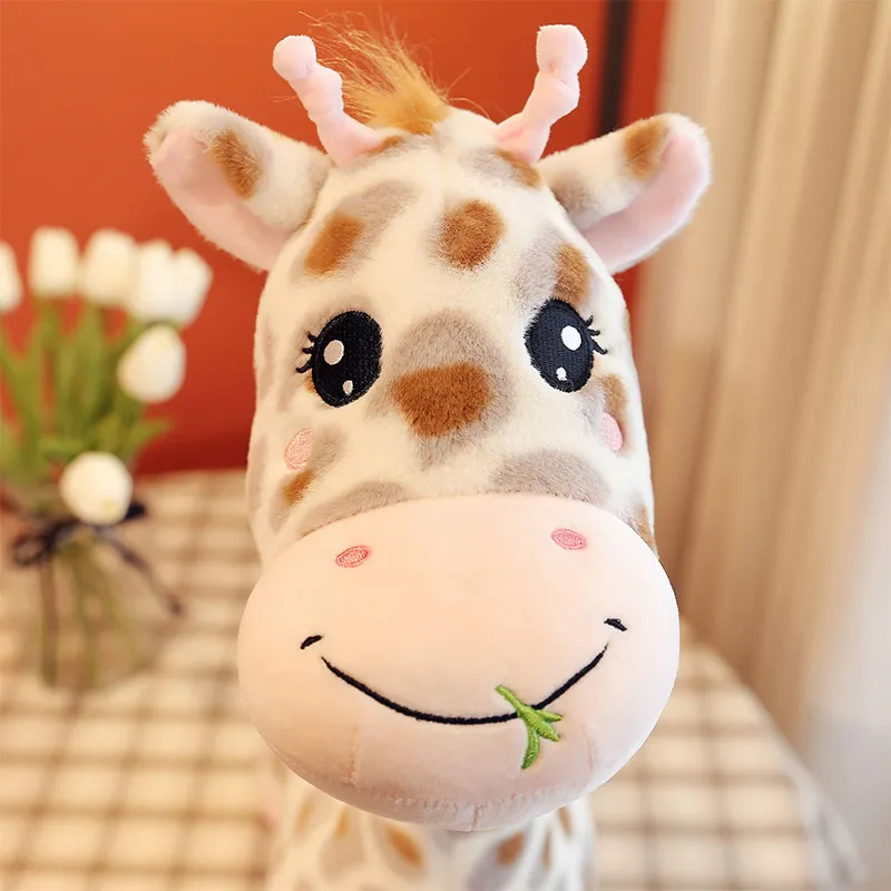 giraffe stuffed animal plush toys throw pillow toy soft children kid sleeping doll wholesale custom design