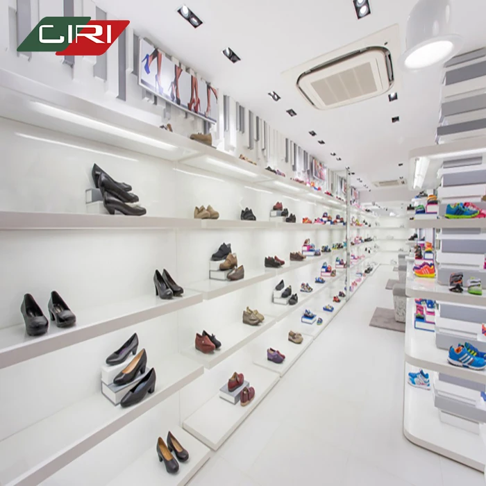 CIRI Custom Commercial Double Side Shop Shoe Rack Floor Middle Island Sneaker Display Sport Shoe Shelf for Store