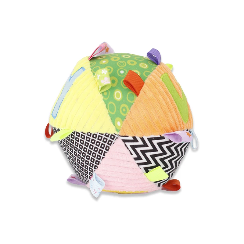 newest baby toy Plush soft rattle comfort toys Hand Activity Cube Baby Rattle Ball Customized Vision Training Ball Easy to Grasp