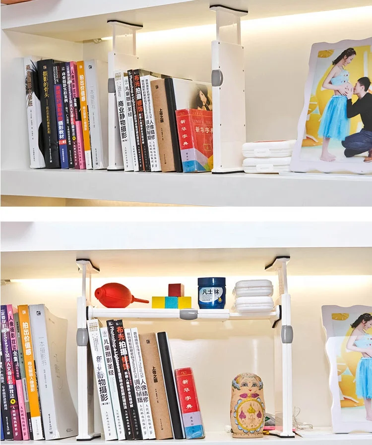 Hot Drawer Organizer Board Partition Plate Adjustable Drawer Divider Telescopic Plastic Injection Multifunction Single