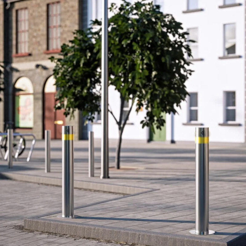 Bollards To Stop Car Theft Manual Telescopic Security Post Parking Driveway Bollard Retractable Bollards