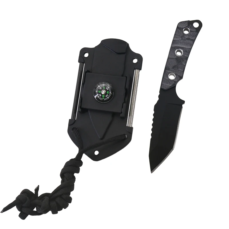 Top Seller 2022 High Quality Outdoor EDC Fixed Blade Tactical Knives Survival Camping Folding Knife With Protect Sheath