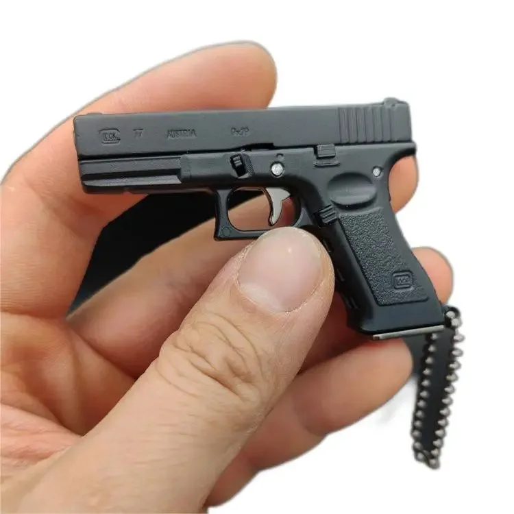 G17 llavero con pistola de pintar toy 3d metal glock mini pistol handgun weapons gun 1:3 keychain keyring chains