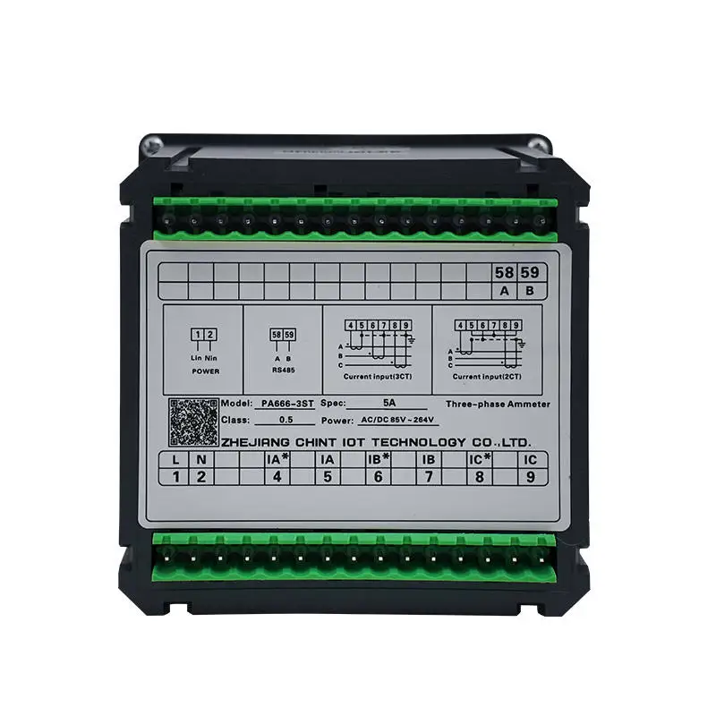 CHINT PA666-2 Smart Meter RS485 Modbus tek fazli AC dijital voltmeter gerilim metre