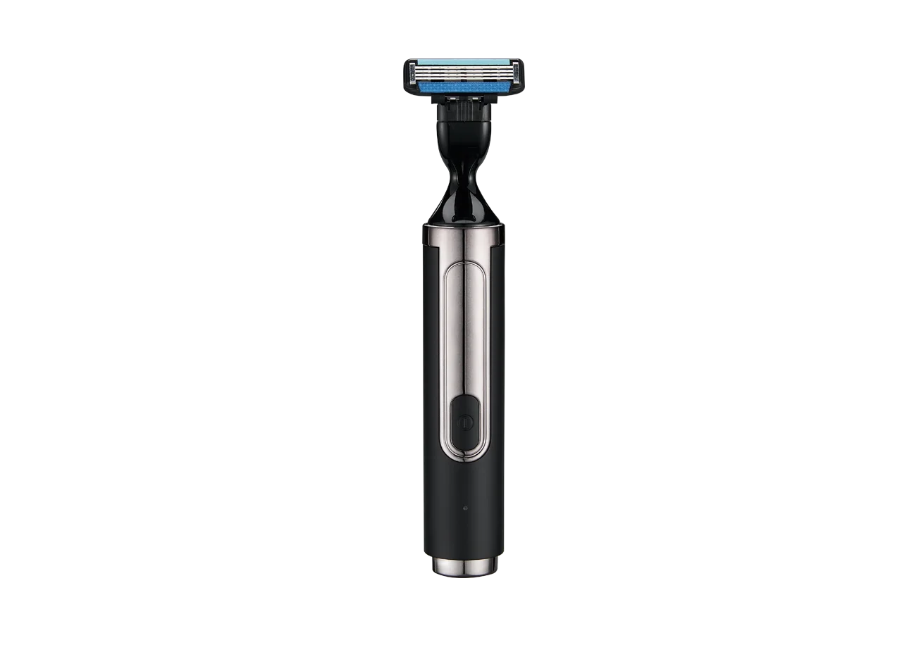 Long Foldable Flexible Man Groomer Rechargeable Body Electric Detachable Handle Back Shaver for Men